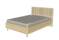 Кровать КР-2012 (1,4х2,0) серый Оникс