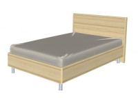 Кровать КР-2001 (1,2х2,0)  серый Оникс