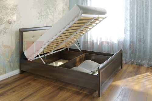 Кровать КР-1034 (1,8х2,0) с подъемным механизмом  серый Оникс После того, как вы сделаете заказ, мебель придет на московский склад в течении 10-12 рабочих дней