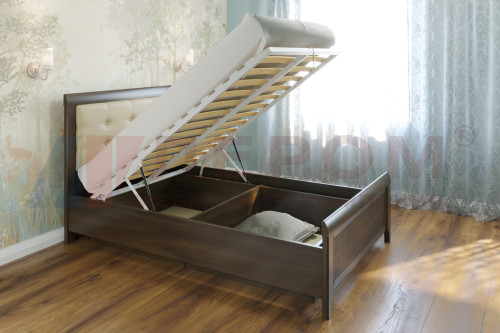 Кровать КР-1032 (1,4х2,0) с подъемным механизмом  серый Оникс После того, как вы сделаете заказ, мебель придет на московский склад в течении 10-12 рабочих дней