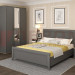Спальня Карина 2 в цвете Серый Оникс - Гикори Джексон светлый+Серый Оникс (ГС-СО)