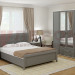 Спальня Карина 4 в цвете Серый Оникс - Снежный Ясень+Серый Оникс (СЯ-СО)