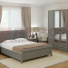 Спальня Карина 4 в цвете Серый Оникс - Ясень Асахи+Серый Оникс (АС-СО)