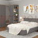 Спальня Карина 8 в цвете Серый Оникс - Гикори Джексон светлый+Серый Оникс (ГС-СО)
