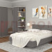 Спальня Карина 8 в цвете Серый Оникс - Снежный Ясень+Серый Оникс (СЯ-СО)
