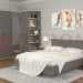 Спальня Карина 8 в цвете Серый Оникс - Ясень Асахи+Серый Оникс (АС-СО)